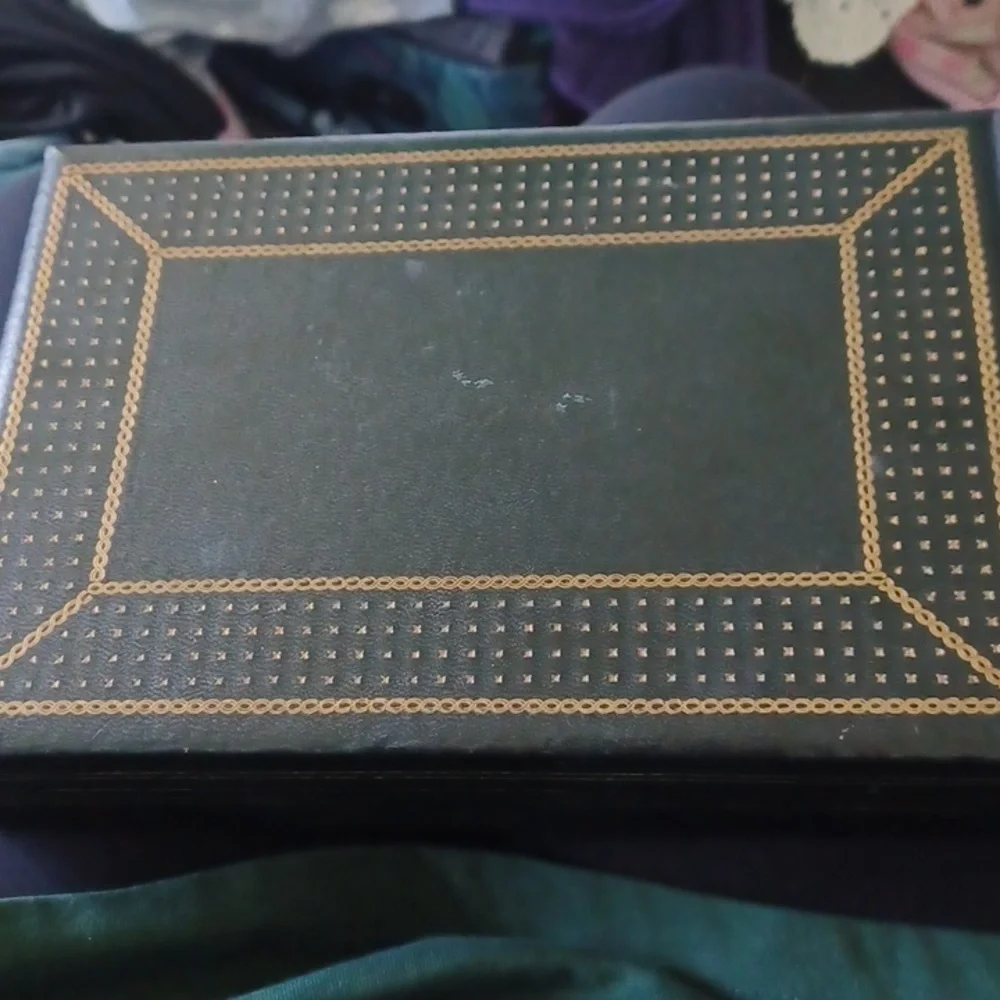 Vintage Cufflinks and Tie Clips, including storage box